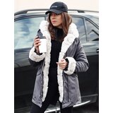 DStreet Kurtka zimowa damska parka ARCTIC ciemnoszara Cene