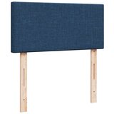 vidaXL Box spring postelja z vzmetnico modra 90x200 cm blago | Shoptok.si