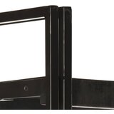 Police za knjige s 3 razine crne 90x30x80 cm masivno drva manga | shoptok.hr
