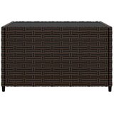  Četvrtasti vrtni stolić za kavu smeđi 50 x 50 x 30 cm poliratan | shoptok.hr
