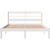 vidaXL Okvir kreveta bez madraca bijeli 135 x 190 cm masivna borovina | shoptok.hr