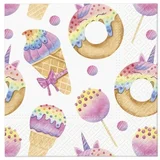  Decoupage salvete - Magic sweets - 1kom (tehnika salveta) KORIŠTENO