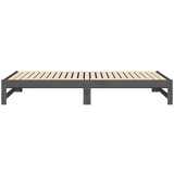  Dnevni ležaj na izvlačenje sivi 2x(90x200) cm masivna borovina | shoptok.hr