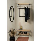 Spinder Design Crna/u prirodnoj boji metalna zidna vješalica s policom Rizzoli – | shoptok.hr