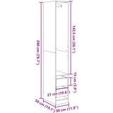  Ormar boja staro drvo 30 x 50 x 200 cm od konstruiranog drva | shoptok.hr
