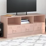 vidaXL TV omarica roza 99x39x44 cm jeklo