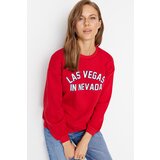 Trendyol Sweatshirt - Red - Relaxed fit | Shoptok.si