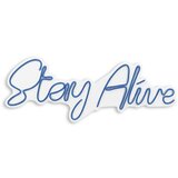 WALLXPERT dekorativna plastična led rasveta stay alive blue | ePonuda.com