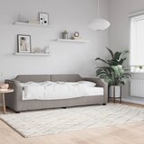  Dnevni krevet s madracem smeđesivi 100 x 200 cm od tkanine | shoptok.hr