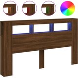  The Living Store LED posteljno vzglavje rjavi hrast 180x18,5x103,5 cm inž. les - LED Posteljno Vzglavje, (21500402) | Shoptok.si