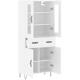  Visoka komoda bijela 69,5x34x180 cm konstruirano drvo | shoptok.hr