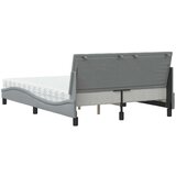 vidaXL Krevet s madracem svjetlosivi 140x200 cm od tkanine | shoptok.hr