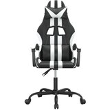 vidaXL Igraća stolica od umjetne kože crno-bijela | shoptok.hr