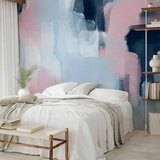  Foto tapeta - Harmonious colours - abstract with blue and pink shapes 450x315 | shoptok.hr
