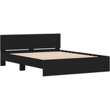  Okvir za krevet s uzglavljem crni 140x200 cm | Eponuda.com