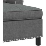  Ležaljka s jastukom Tamno siva 91 x 157 x 91 cm tkanina | shoptok.hr