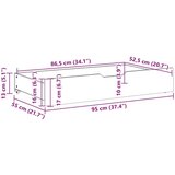 vidaXL Ladice ispod kreveta 2 kom voštano smeđe 95x55x16cm od borovine | shoptok.hr