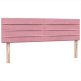  Box spring postelja z vzmetnico roza 140x210 cm žamet, (21793062) | Shoptok.si