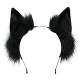INF Naglavni trak z lisičjimi ušesi - dodatek za anime cosplay kostum Black, (21734561) Cene