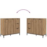 vidaXL Strani šal artisan hrast 89.5 x 33 x 82 cm Konstruiran les | Shoptok.si