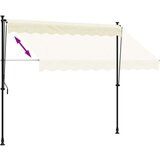  Tenda na uvlačenje krem 250 x 150 cm od tkanine i čelika | shoptok.hr