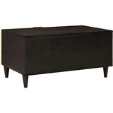 vidaXL Kava Stol Crna i zlatna 80 x 50 x 40 cm | shoptok.hr