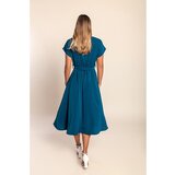 Fenzy Midi Haljina Sa Remenom, Petrolej Boja | shoptok.hr