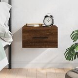 vidaXL Stenska nočna omarica rjavi hrast 35x35x20 cm | Shoptok.si