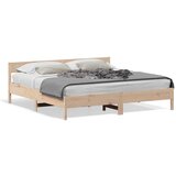 vidaXL Posteljni okvir z vzglavjem 180x200 cm borovina Cene
