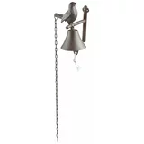 Esschert Design Stenski zvonec iz litega železa z motivom ptice Esschert Design Cutie Bird