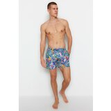 Trendyol Swim Shorts - Navy blue - Tropical Cene