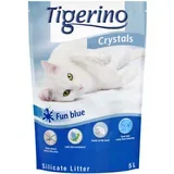 Crystals Fun - obarvan pesek za mačke - Varčno pakiranje: moder 3 x 5 l (pribl. 6,5 kg)