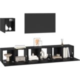 vidaXL Komplet enote za TV Drugo 4 pcs Črni hrast 60 x 30 x 30 cm | Shoptok.si