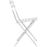  Sklopiva stolica za vrt 2 pcs Bijelo 42 x 46 x 82cm Metal | shoptok.hr