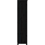 Ormarić za knjige Crna 80x35x154 cm od masivne borovine | shoptok.hr