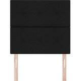  LED glava kreveta s LED trakama Crna 100 cm tkanina | shoptok.hr