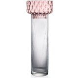 Ivv vaza XYZ h43,5cm, roza, prozorna, steklo | Shoptok.si
