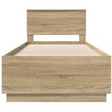  Okvir za krevet s uzglavljem Hrast sonoma 90 x 190 cm - Hrast sonoma 90 x 190 cm | shoptok.hr