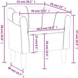 vidaXL Fotelj rjavo blago | Shoptok.si