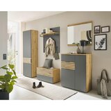XORA omara za čevlje siva, hrast artisan | Shoptok.si