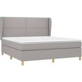  Krevet box spring s madracem svjetlosiva 160x200 cm tkanina | shoptok.hr