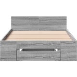 vidaXL Okvir za krevet s ladicom boja hrasta 90x200 cm | shoptok.hr
