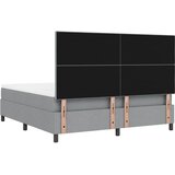  s opruga kutije Svijetlo siva 180 x 200 cm tkanina | shoptok.hr