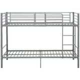  Krevet na kat sivi metalni 90 x 200 cm | shoptok.hr