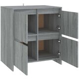 vidaXL Komode 2 kom boja sivog hrasta sonome 70x41x75 cm od iverice | shoptok.hr