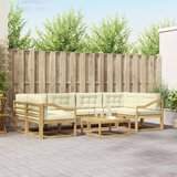  Set vanjskih sofa 5 kom. Bijela i krem | shoptok.hr