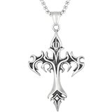 IZMAEL Ogrlica FL-33480 Cross - Srebrna | shoptok.hr
