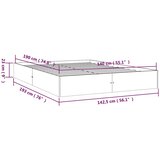  Okvir za krevet od masivnog drva 140 x 190 cm Slike