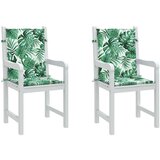vidaXL jastuci za stolice Ostalo 2 pcs Uzorak lišća 100 x 50 x 3 cm | shoptok.hr