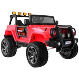  Otroški avto na akumulator Monster Jeep 4 x 4 - DVOSED - rdeč | Shoptok.si